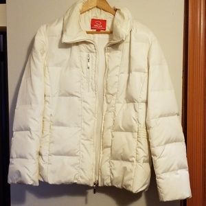 White Oscar de la Renta down jacket